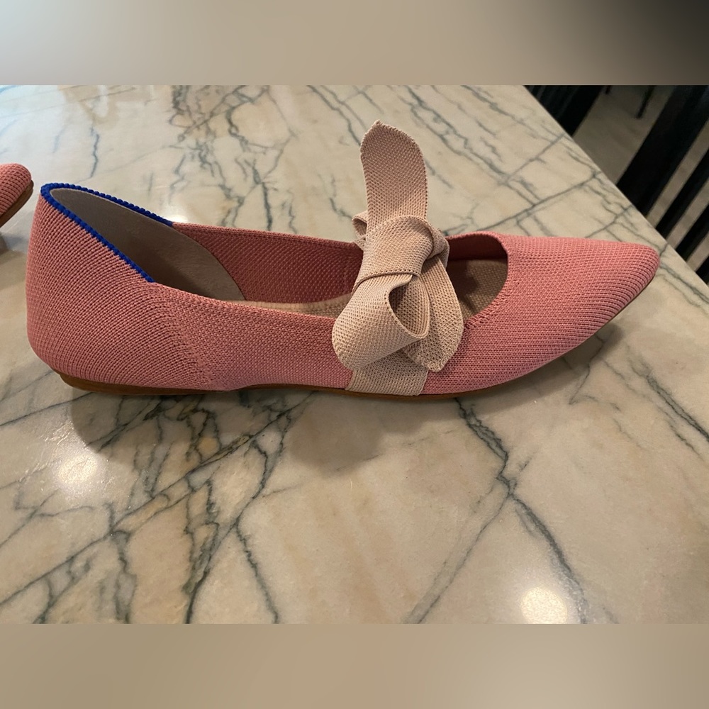 RETIRED Rothy’s Rosebud Mary Jane’s - Picture 1 of 6